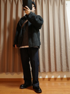 「アイテム（ピアス（片耳用））」を使った、宣さん（メンズ・168cm）の秋コーディネート