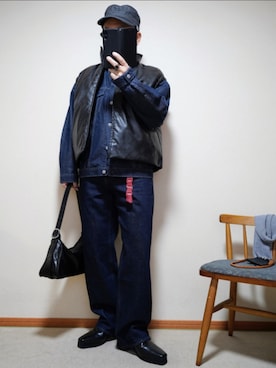 「999.9（フォーナインズ）のアイテム」を使った、宣さん（メンズ・168cm）の春コーディネート