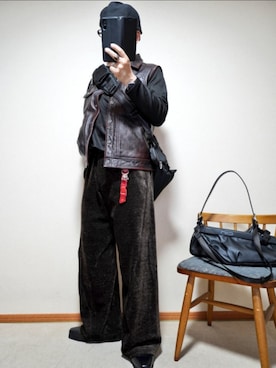 「アイテム（キャスケット）」を使った、宣さん（メンズ・168cm）の春コーディネート