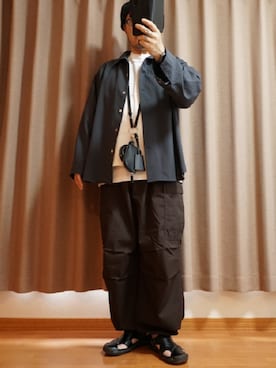 「アイテム（キャスケット）」を使った、宣さん（メンズ・168cm）の夏コーディネート