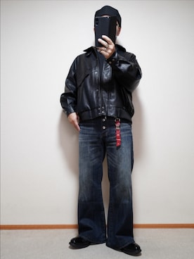 「お洒落さんとつながりたい」｜「アイテム（財布/小物）」を使った、宣さん（メンズ・168cm）の秋コーディネート