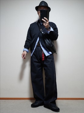 「アイテム（シューズ）」を使った、宣さん（メンズ・168cm・50代）の秋コーディネート