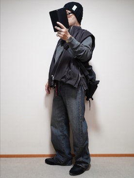 「アイテム（財布/小物）」を使った、宣さん（メンズ・168cm）の秋コーディネート