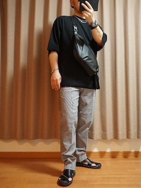 「antiqua（アンティカ）のアイテム（アクセサリー）」を使った、宣さん（メンズ・168cm）の夏コーディネート