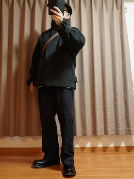 「アイテム（ピアス（片耳用））」を使った、宣さん（メンズ・168cm）の秋コーディネート