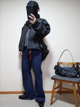 「アイテム（キャスケット）」を使った、宣さん（メンズ・168cm）の春コーディネート