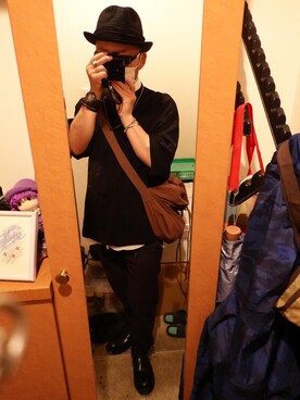 「EdgeCity（エッジシティ）のアイテム」を使った、宣さん（メンズ・168cm）の夏コーディネート