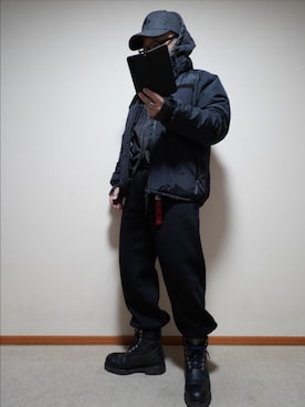 「999.9（フォーナインズ）のアイテム」を使った、宣さん（メンズ・168cm）の冬コーディネート