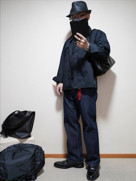 「no brand（ノーブランド）のアイテム」を使った、宣さん（メンズ・168cm）の春コーディネート