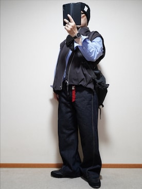 「アイテム（腕時計）」を使った、宣さん（メンズ・168cm）の秋コーディネート