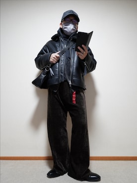 「999.9（フォーナインズ）のアイテム」を使った、宣さん（メンズ・168cm）の冬コーディネート