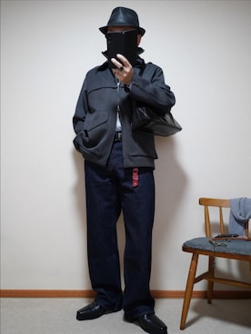 「999.9（フォーナインズ）のアイテム」を使った、宣さん（メンズ・168cm）の春コーディネート