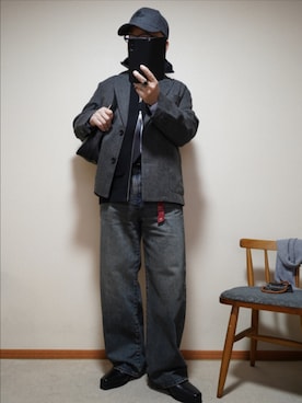 「999.9（フォーナインズ）のアイテム」を使った、宣さん（メンズ・168cm）の春コーディネート