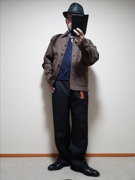 「アイテム（キーケース/キーアクセサリー）」を使った、宣さん（メンズ・168cm）の冬コーディネート