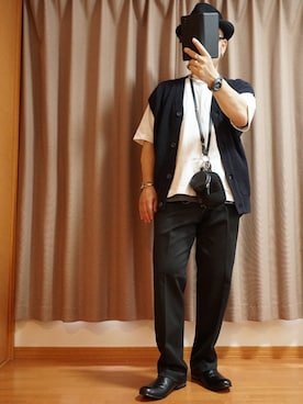 「アイテム（ピアス（片耳用））」を使った、宣さん（メンズ・168cm）の夏コーディネート