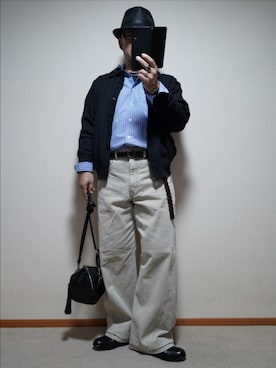 「アイテム（腕時計）」を使った、宣さん（メンズ・168cm）の秋コーディネート