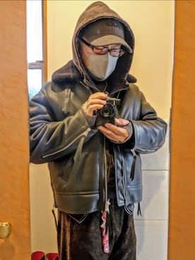 「999.9（フォーナインズ）のアイテム」を使った、宣さん（メンズ・168cm）の冬コーディネート