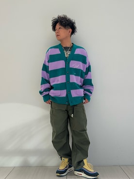 「ニットコーデ」｜「NIKE（ナイキ）のアイテム」を使った、中尾良平さん（メンズ・163cm）の冬コーディネート