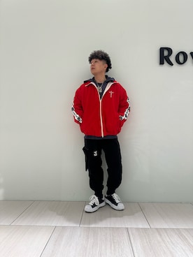 「ストリートファッション」｜「アイテム（ブルゾン）」を使った、中尾良平さん（メンズ・163cm）の春コーディネート