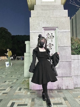 「アイテム（その他ヘアアクセサリー）」を使った、nullmayuさん（レディース・154cm）の冬コーディネート