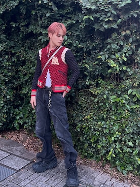 「BALENCIAGA」｜「アイテム（ブルゾン）」を使った、naoki705さん（メンズ・174cm）の秋コーディネート