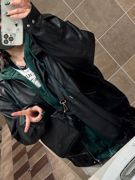 「冬服コーデ」｜「アイテム（ブルゾン）」を使った、mmma0922さん（レディース・155cm）の冬コーディネート