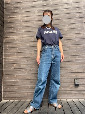 「AIGLE（エーグル）のアイテム」を使った、shiizさん（キッズ・90cm）の夏コーディネート