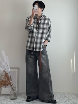 「INTER FACTORY（インターファクトリー）のアイテム」を使った、YUHEIさん（メンズ・178cm）の春コーディネート