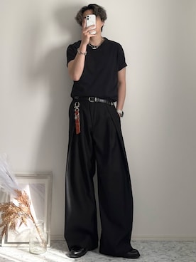 「LIDNM（リドム）のアイテム」を使った、YUHEIさん（メンズ・178cm）の夏コーディネート