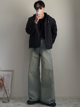 「アイテム（その他アウター）」を使った、YUHEIさん（メンズ・178cm・20代）の冬コーディネート