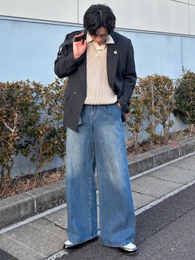 「LURAKU（ルラク）のアイテム」を使った、YUHEIさん（メンズ・178cm）の春コーディネート