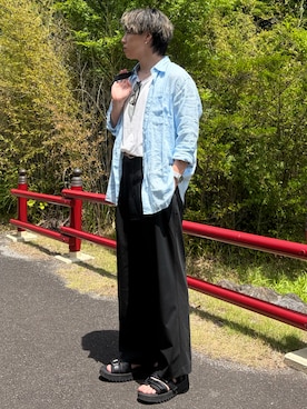 「アイテム（ピアス（片耳用））」を使った、YUHEIさん（メンズ・178cm）の夏コーディネート