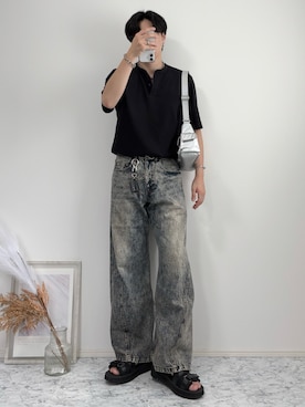 「アイテム（キーホルダー）」を使った、YUHEIさん（メンズ・178cm）の秋コーディネート