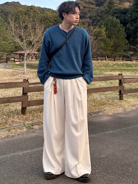 「INTER FACTORY（インターファクトリー）のアイテム（ネックレス）」を使った、YUHEIさん（メンズ・178cm）の春コーディネート