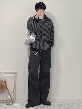 「アイテム（キーケース/キーアクセサリー）」を使った、YUHEIさん（メンズ・178cm）の秋コーディネート