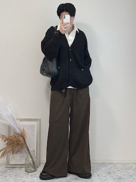 「アイテム（キーホルダー）」を使った、YUHEIさん（メンズ・178cm）の秋コーディネート