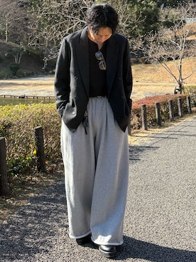 「SINSS（シンス）のアイテム」を使った、YUHEIさん（メンズ・178cm）の冬コーディネート