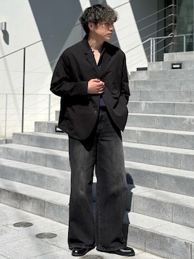 「LURAKU（ルラク）のアイテム」を使った、YUHEIさん（メンズ・178cm）の春コーディネート