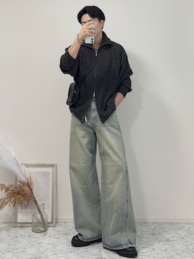 「アイテム（ブレスレット）」を使った、YUHEIさん（メンズ・178cm・20代）の秋コーディネート