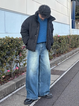 「INTER FACTORY（インターファクトリー）のアイテム」を使った、YUHEIさん（メンズ・178cm）の冬コーディネート