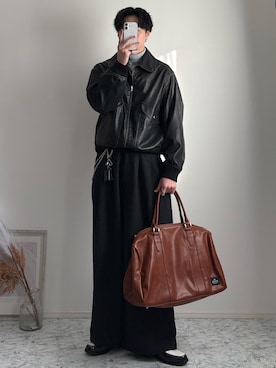 「Burner（バーナー）のアイテム」を使った、YUHEIさん（メンズ・178cm）の冬コーディネート