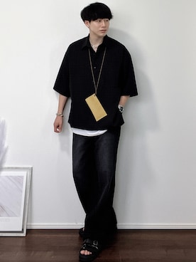 「Starting Over（スターティングオーバー）のアイテム（パンツ）」を使った、YUHEIさん（メンズ・178cm）の夏コーディネート