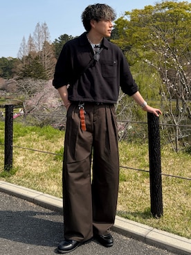 「INTER FACTORY（インターファクトリー）のアイテム（アクセサリー）」を使った、YUHEIさん（メンズ・178cm）の春コーディネート
