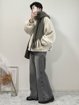 「SINSS（シンス）のアイテム」を使った、YUHEIさん（メンズ・178cm）の冬コーディネート