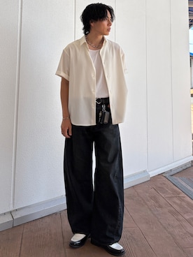 「GU（ジーユー）のアイテム（パンツ）」を使った、YUHEIさん（メンズ・178cm）の秋コーディネート