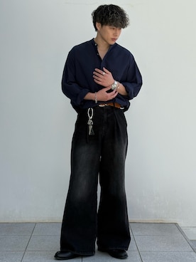 「CALLNE（カルネ）のアイテム」を使った、YUHEIさん（メンズ・178cm）の春コーディネート