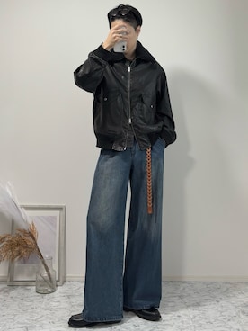 「INTER FACTORY（インターファクトリー）のアイテム」を使った、YUHEIさん（メンズ・178cm）の冬コーディネート