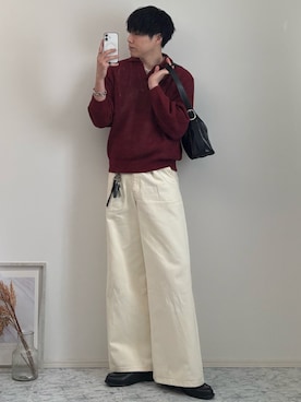 「CALLNE（カルネ）のアイテム」を使った、YUHEIさん（メンズ・178cm）の春コーディネート