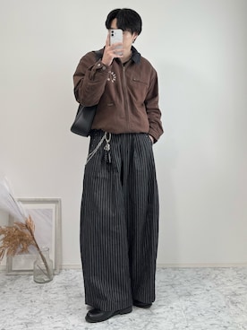 「アイテム（キーホルダー）」を使った、YUHEIさん（メンズ・178cm）の冬コーディネート