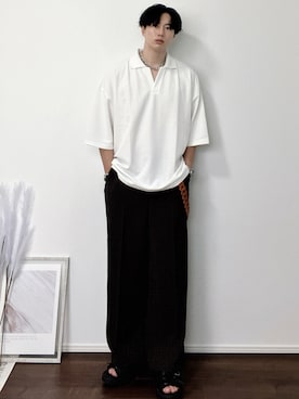 「アイテム（ウォレットチェーン）」を使った、YUHEIさん（メンズ・178cm）の夏コーディネート